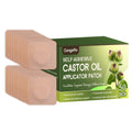 Castor Oil Patches – 50PCS Disposable Leak-Proof Belly Button Patches, Organic Cotton, Highly Absorbent, Breathable & Comfortable
