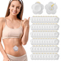 Castor Oil Patches - Disposable Organic Cotton Self-Adhesive Belly Button Patches (60 pcs, 3.15 inch, White)