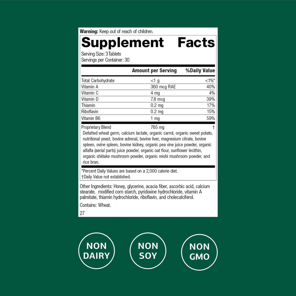 Catalyn by Standard Process - General Well-Being Tablet with Antioxidant Support (Vitamins A, B6 & D) - 90 Tablets