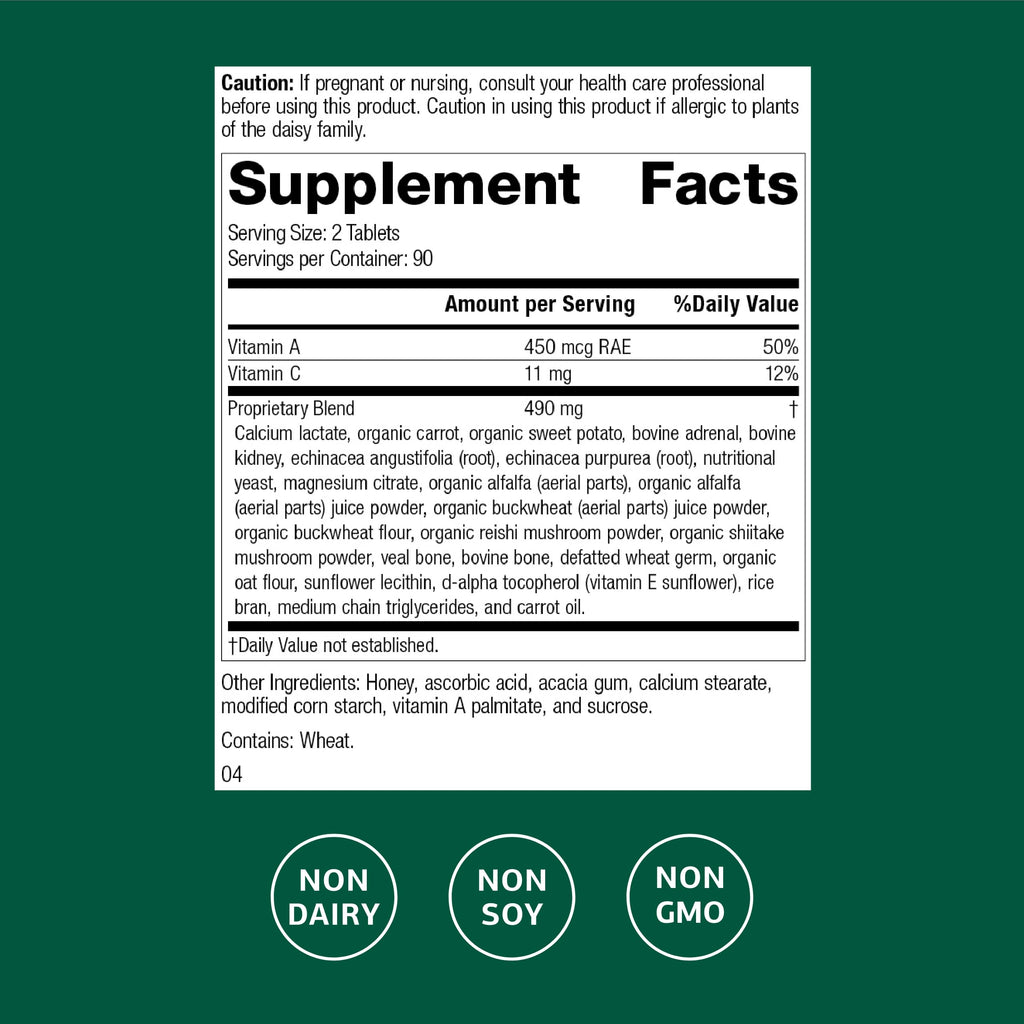 Cataplex A-C by Standard Process – Immune Support & Eye Health | 180 Tablets (90 Servings)