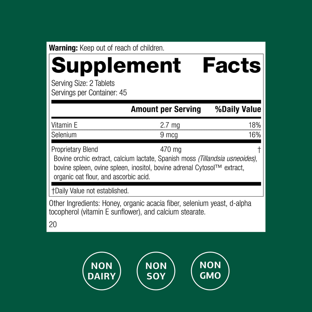 Cataplex E2 by Standard Process – Vitamin E & Selenium for Heart Health (90 Tablets)