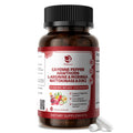 Cayenne Pepper Enteric-Coated Capsules – 18-in-1 Complex (90 Ct) with Moringa, L-Arginine & D3K2 | Supports Circulation & Digestion
