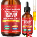 Cayenne Pepper Drops – Immune Support Liquid with Hawthorn Berry, D3 & K2 (60ml)