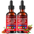 Cayenne Pepper Liquid Drops with Hawthorn Berry, D3 K2, Turmeric & Panax Ginseng — 4oz