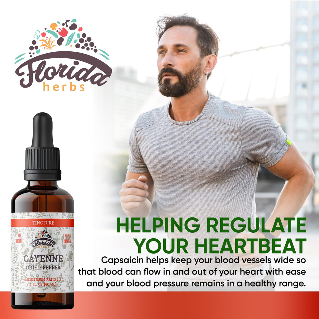 FLORIDA HERBS Cayenne Tincture Extract – Organic Cayenne, 2 oz
