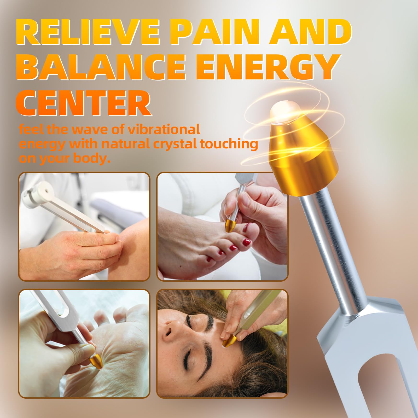 CBCJIEHUXL Tuning Forks for Healing Set — 528Hz, 432Hz, 136.1Hz, 128Hz | Chakra Balance & Sound Therapy
