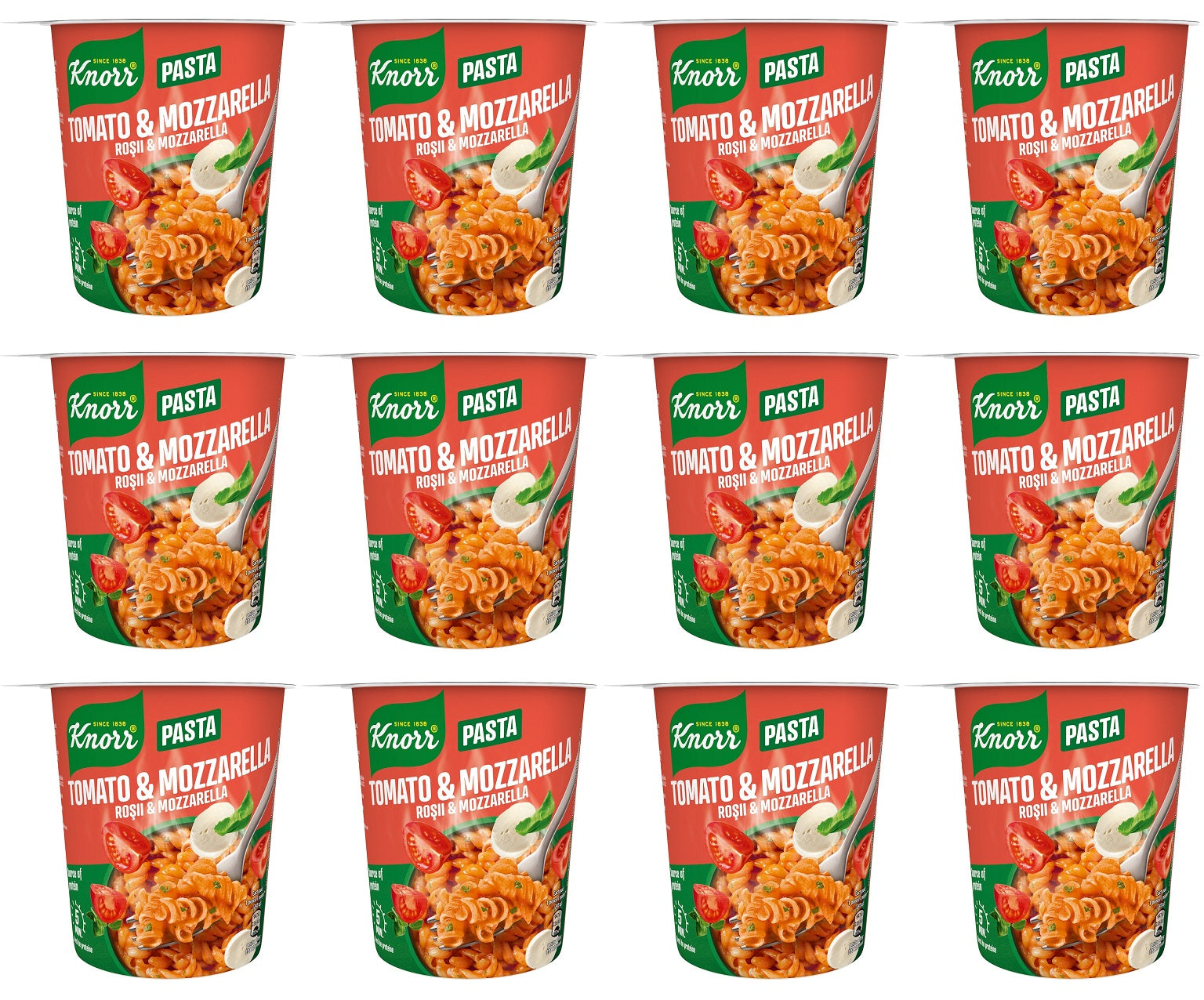 8 x Knorr Tomato & Mozzarella Pasta 63G