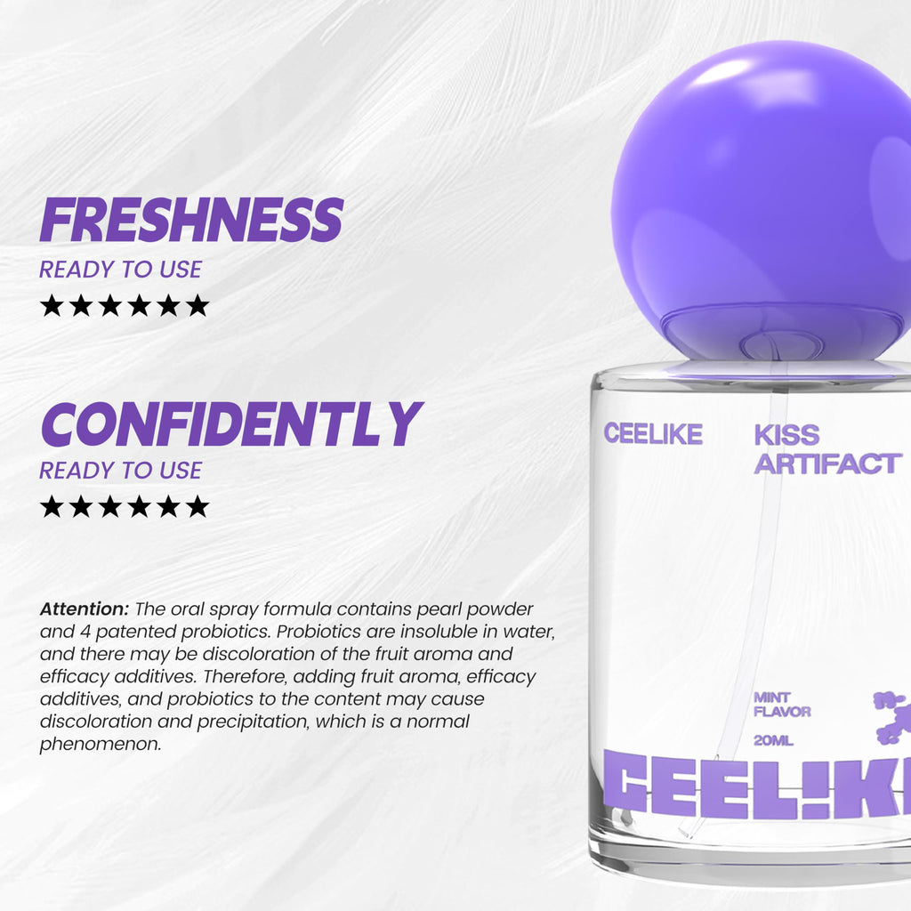 CEELIKE Oral Spray – Fresh Breath, Dual Cooling Experience & Convenient On-the-Go Design – Perfect for Freshening Breath Anywhere, Anytime (1 count)