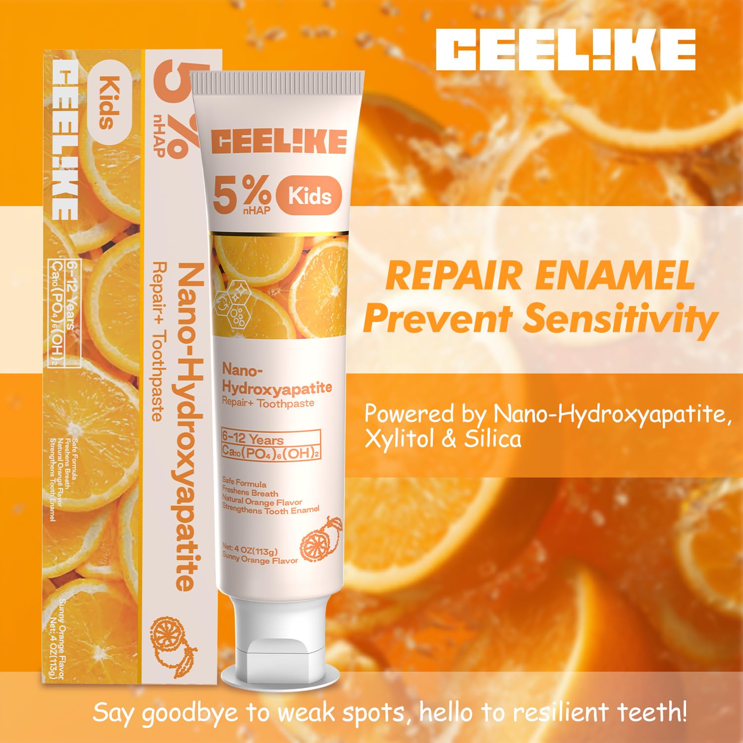 CEELIKE Hydroxyapatite Toothpaste & Kids Set – Strengthens Teeth & Enamel