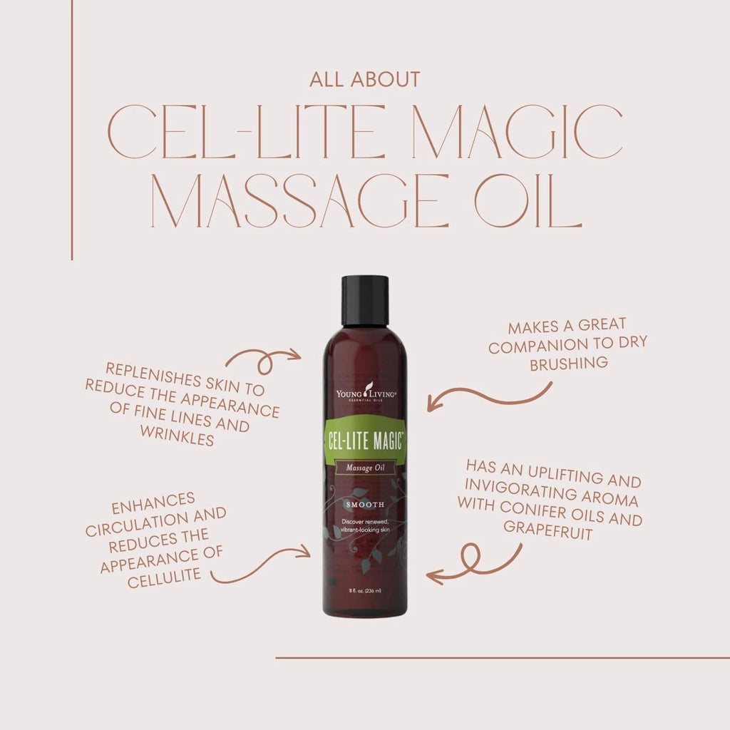 Cel-Lite Magic Massage Oil 8 oz Bottle by Young Living Essential Oils | Cel Lite