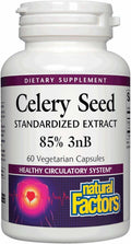 Celery Seed Extract by Natural Factors | 60 Capsules for Healthy Circulation