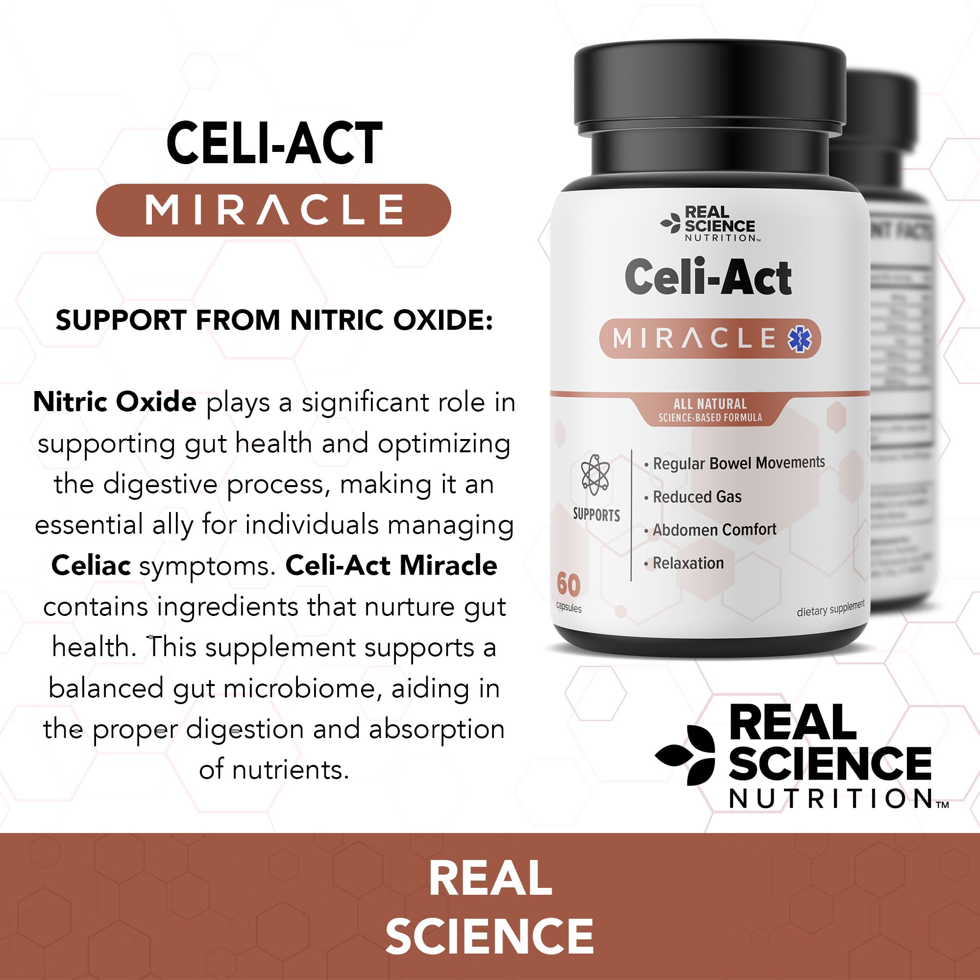 Real Science Nutrition Celi-Act Miracle – Natural Celiac Support & Digestive Health