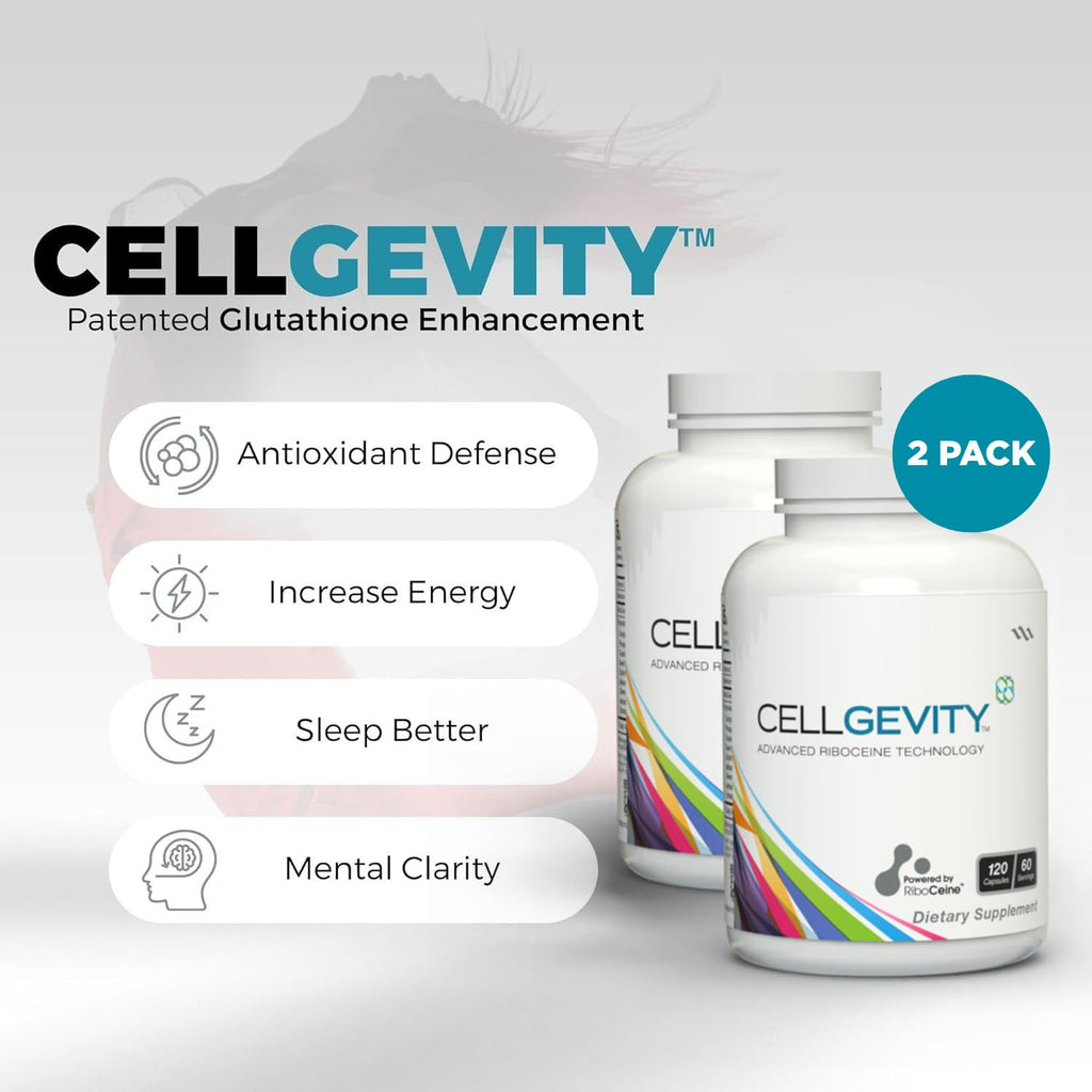 CELLGEVITY Cellgevity with RiboCeine – 120 Vegetarian Capsules, Pack of 2
