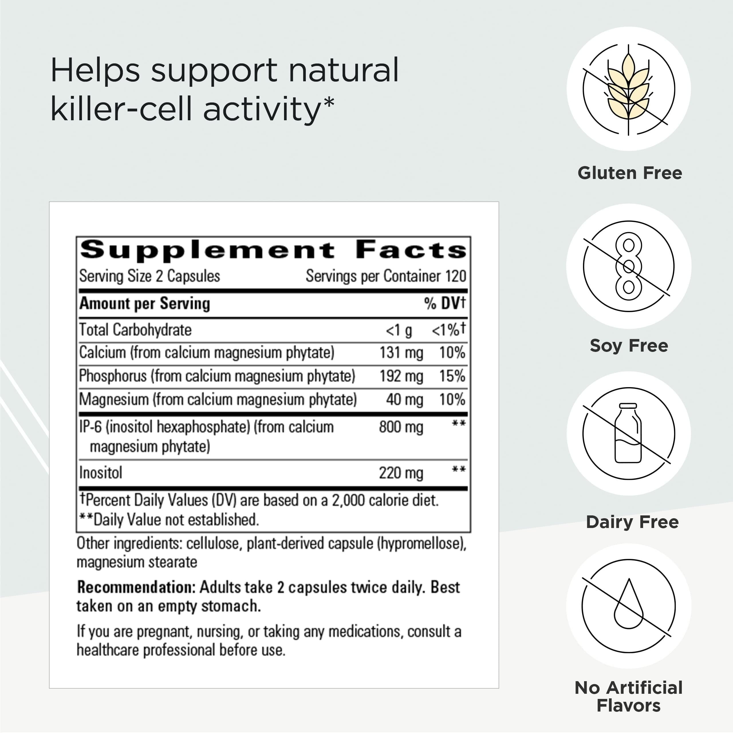 Integrative Therapeutics Cellular Forte IP-6 Inositol – Immune Support (120 Capsules)