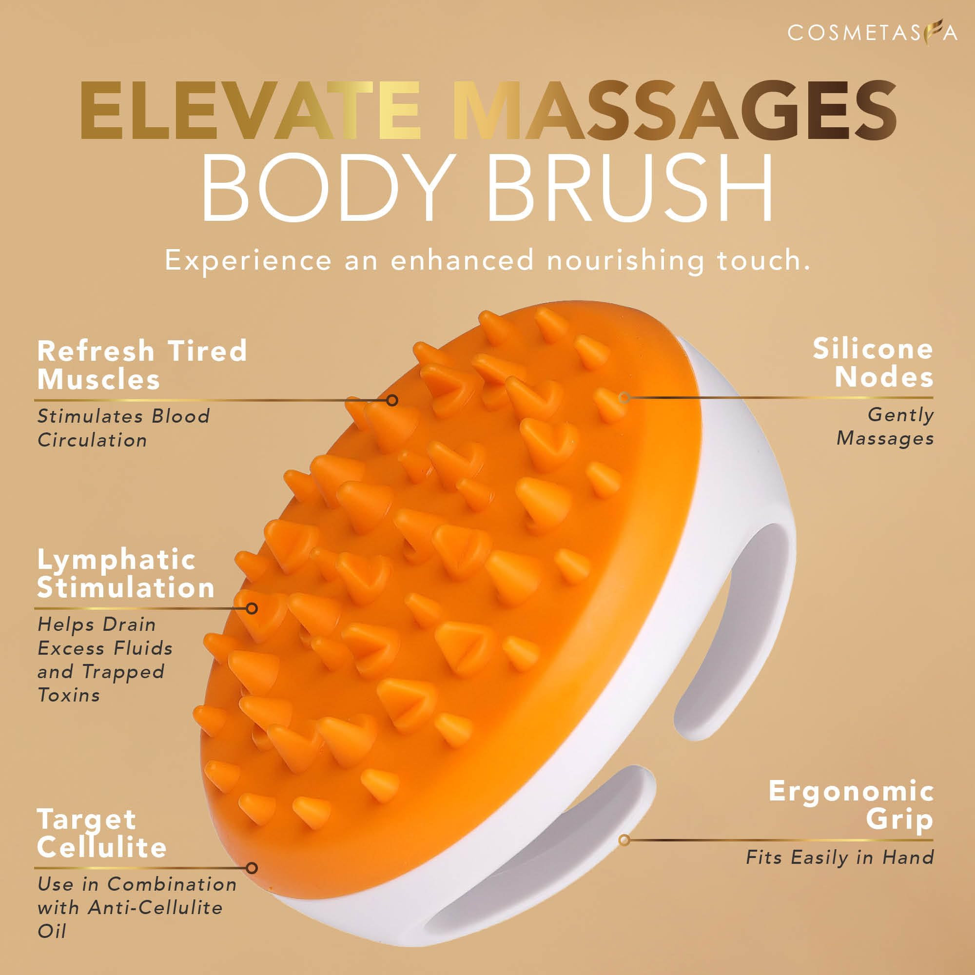 Cellulite Massage Oil, Gel & Mitt – Hot Cream Massage for Firm, Tighten & Moisturize Skin (8.8 oz.)