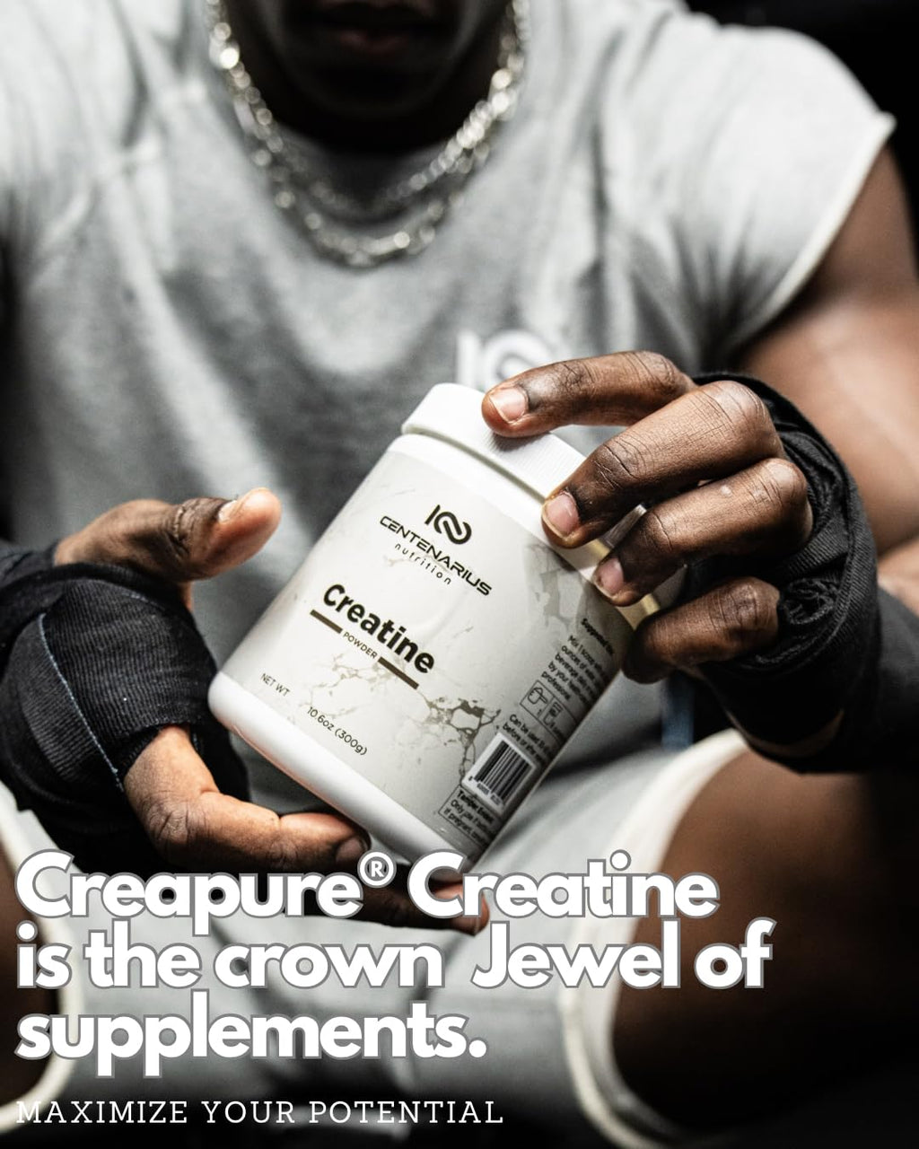 Centenarius Nutrition Creapure® Creatine Monohydrate Powder – Unflavored Micronized for Strength & Endurance
