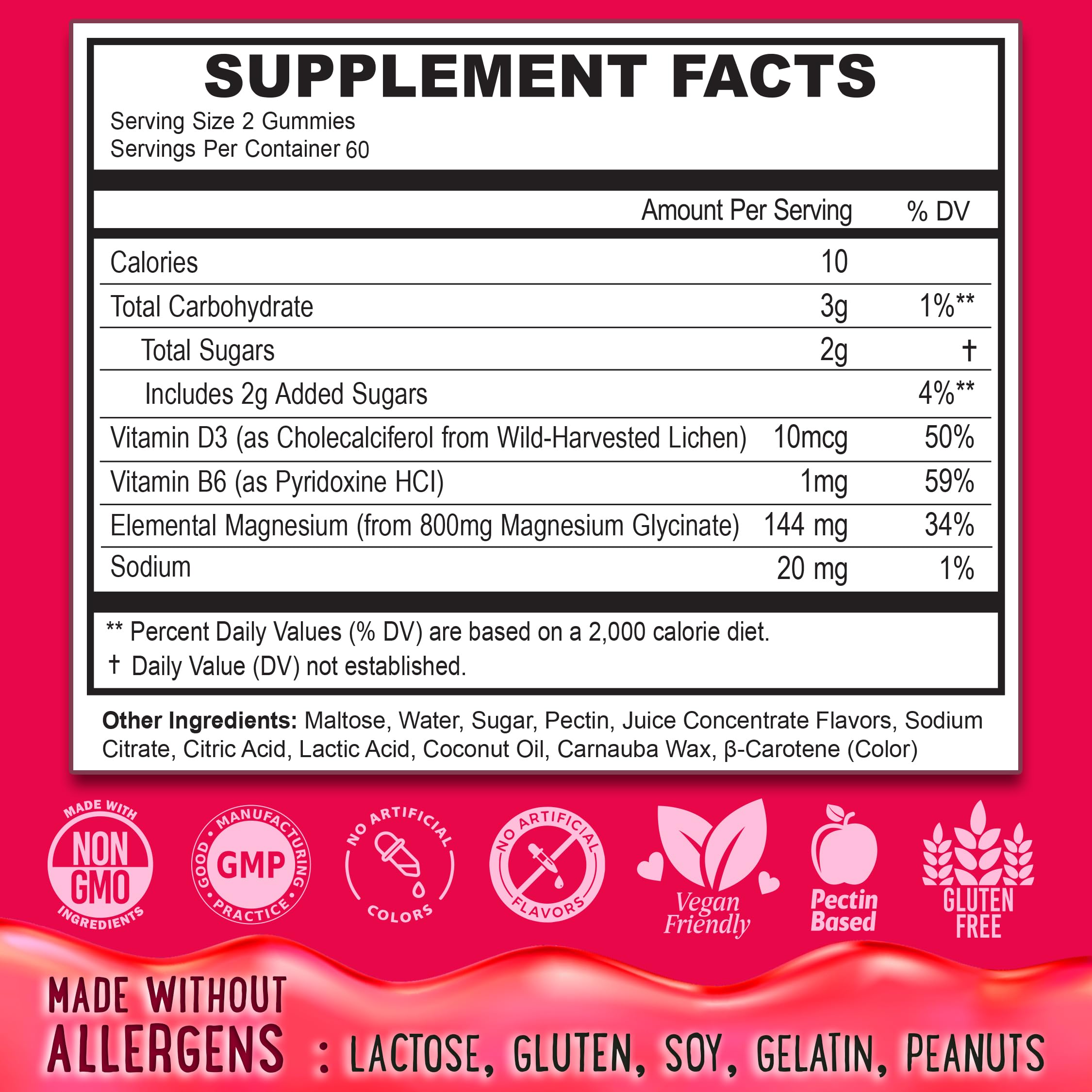 OH MY CHEWY Center-Filled Magnesium Glycinate Gummies 400MG – High Absorption, Gluten Free & Vegan – Sleep, Calm & Muscle Support – 120 Count