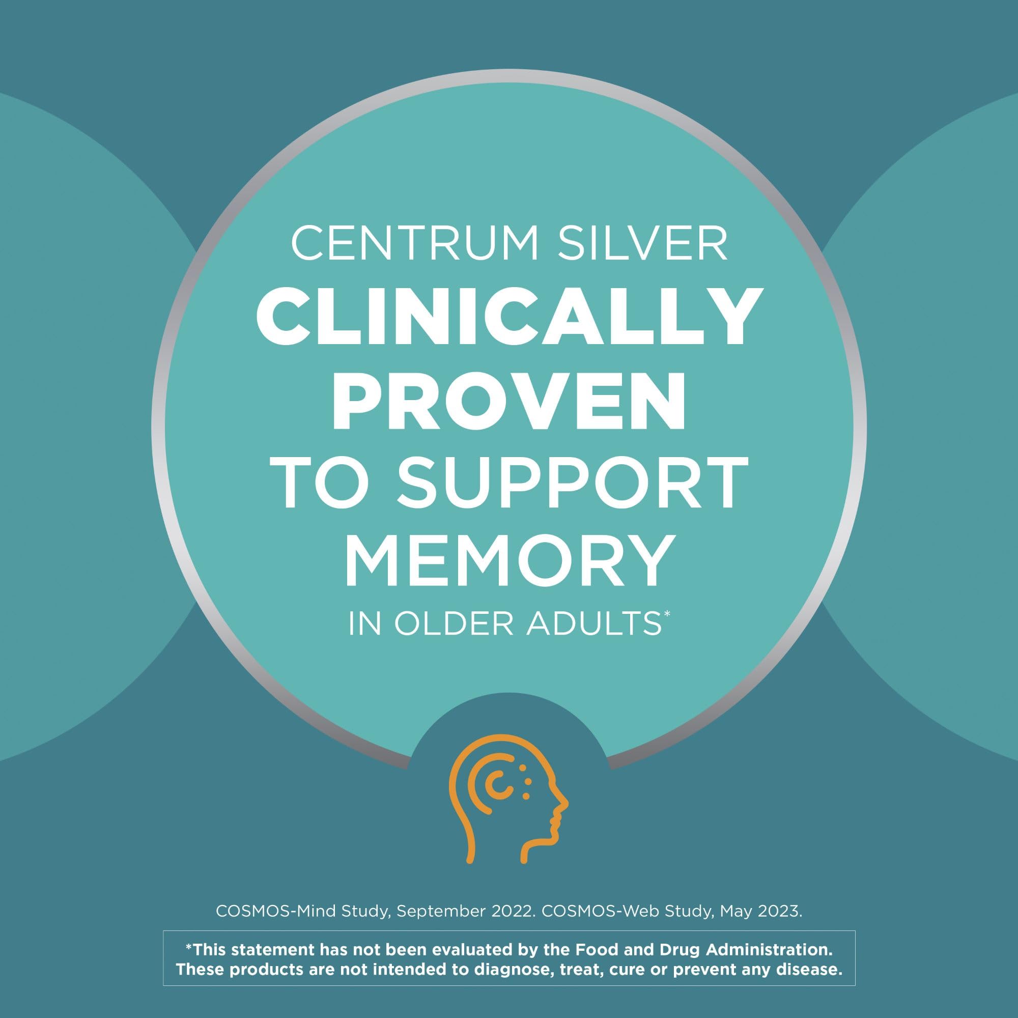 Centrum Silver Adult Multivitamin (80 Count) | Age 50+ | Vitamin D3