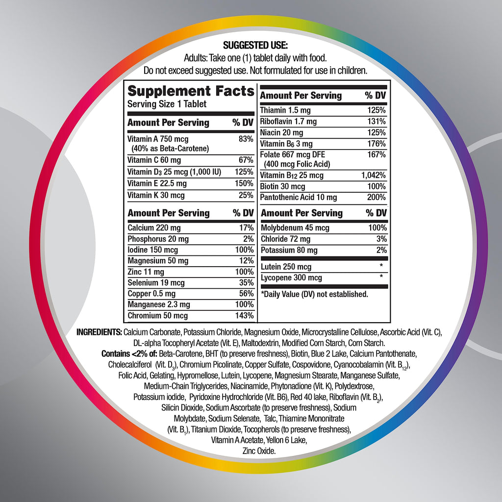 Centrum Silver Adult Multivitamin (80 Count) | Age 50+ | Vitamin D3