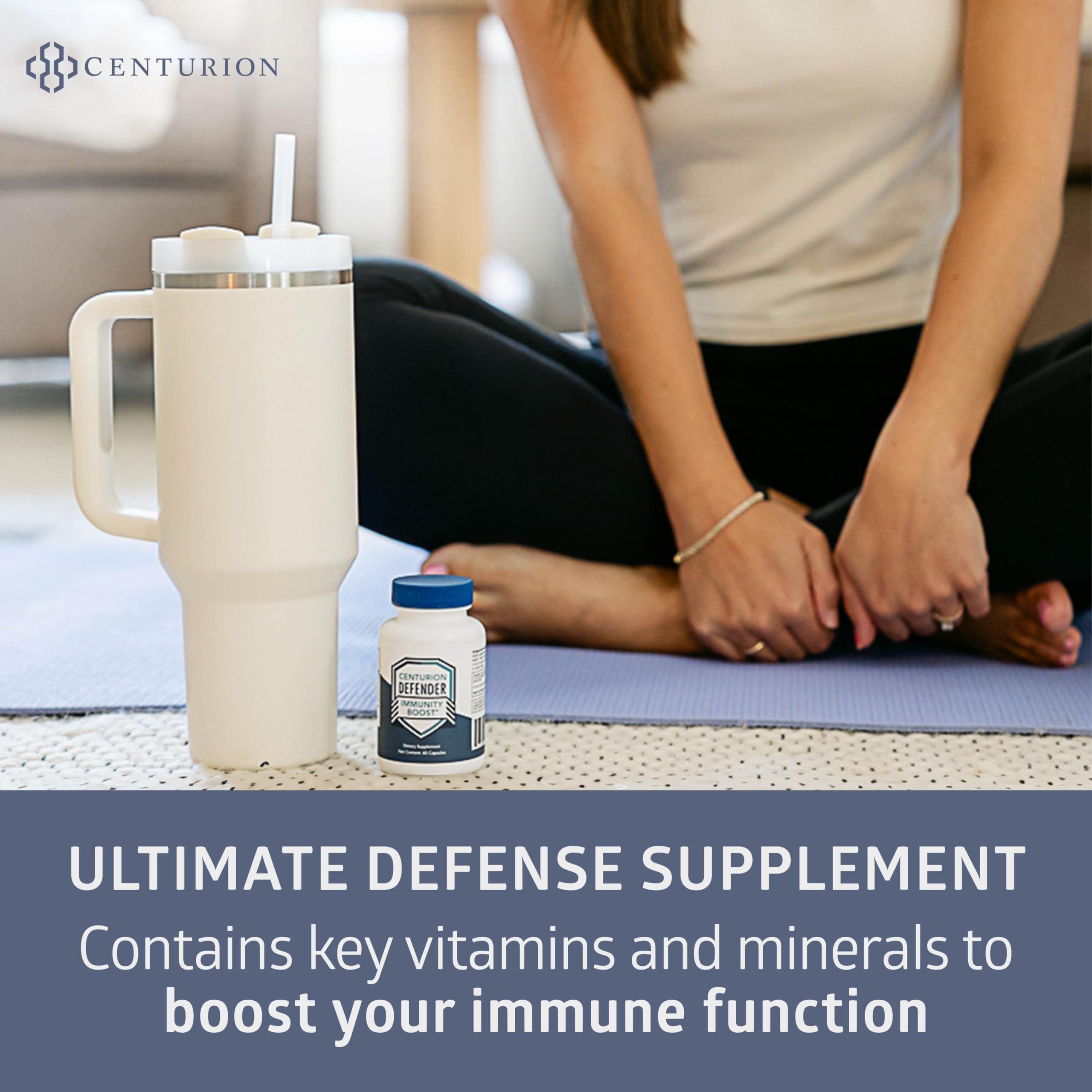 Centurion Labs Defender Immunity Boost – 5-in-1 Quercetin, Zinc, Vitamin D, Vitamin C & Copper | 60 Caps