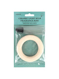Ceramic Light Bulb Fragrance Ring with Dropper – 4.5-inch Diffuser