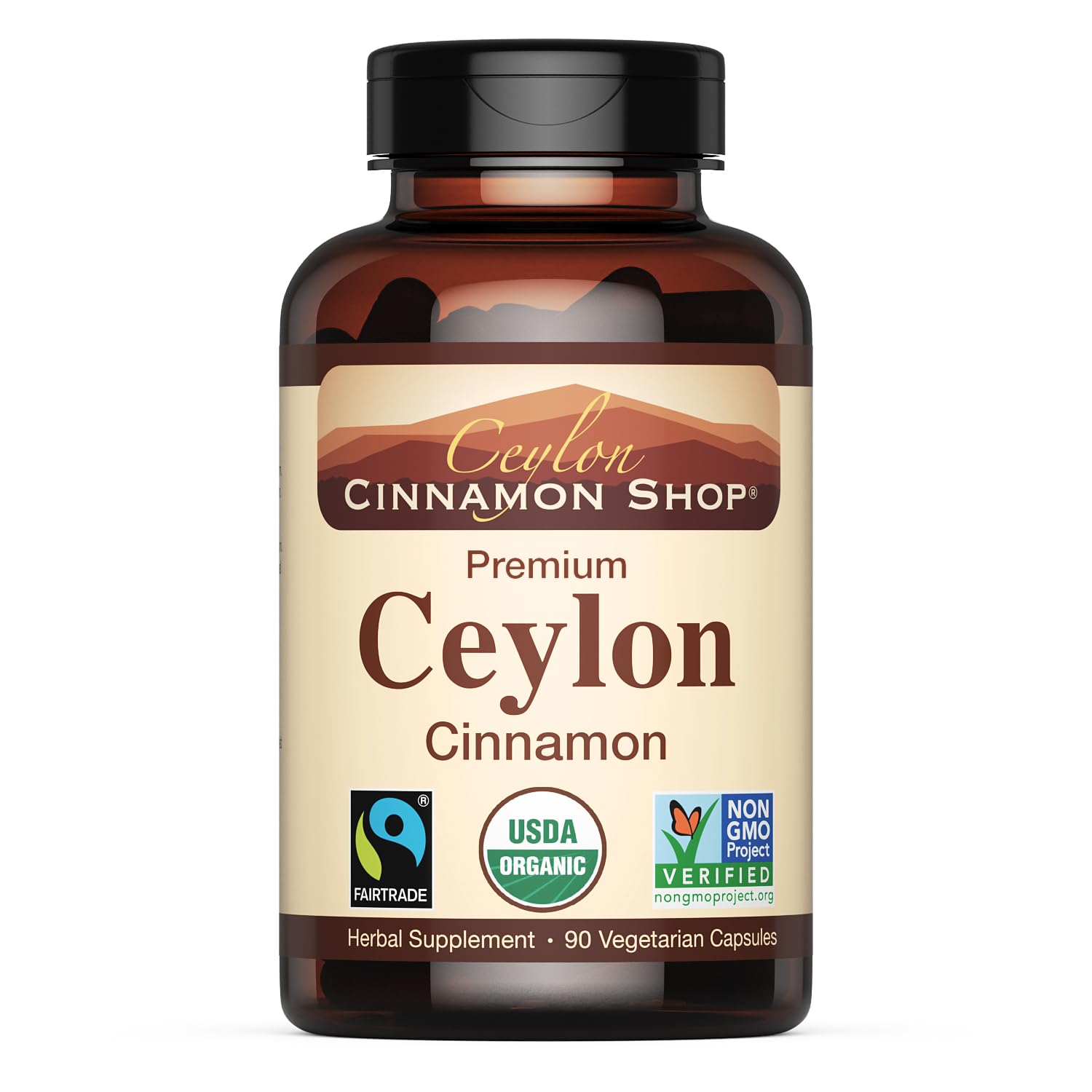 Ceylon Cinnamon Shop – Organic Ceylon Cinnamon Supplement, 90 Capsules