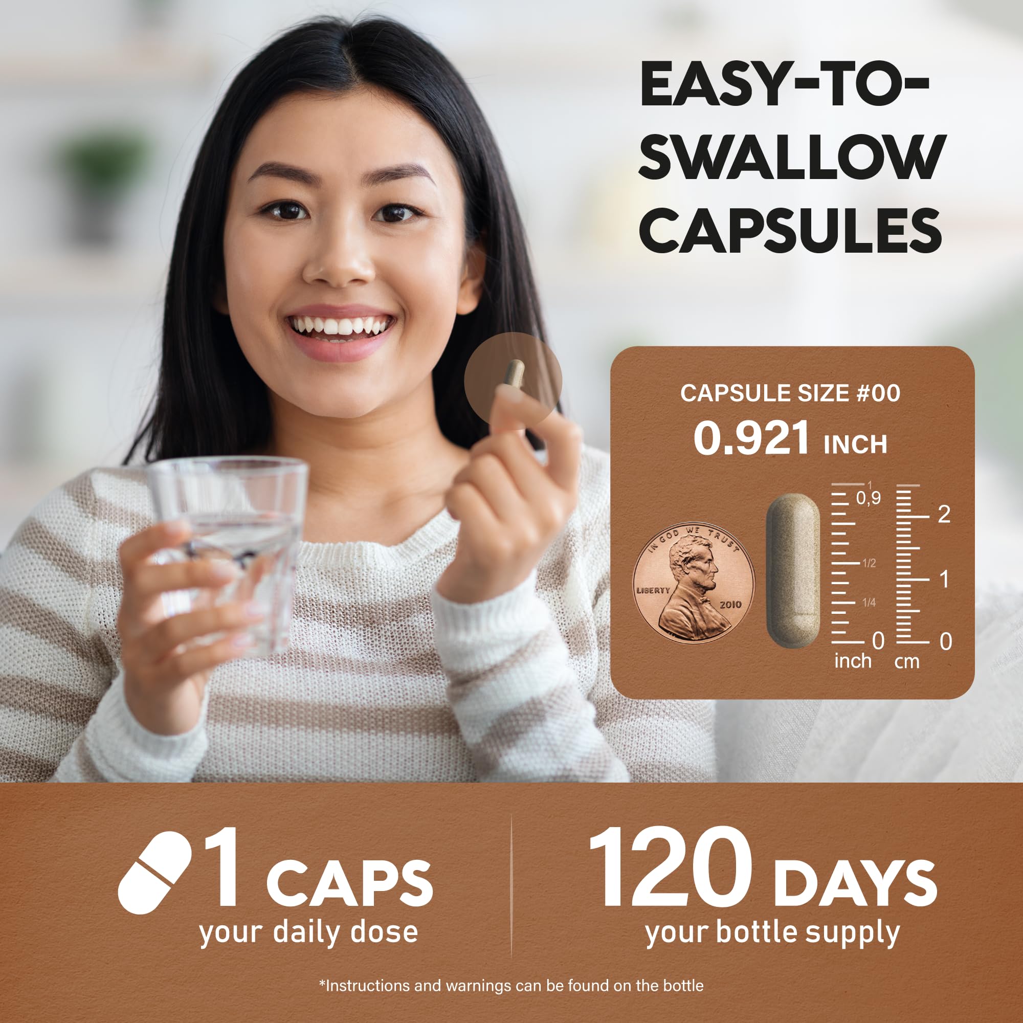 Ceylon Cinnamon Capsules - Extra Strength - 120 Caps - USA Made