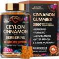 Ceylon Cinnamon Gummies 2000 mg – Berberine, Turmeric, Ashwagandha | Sugar-Free 60 Gummies