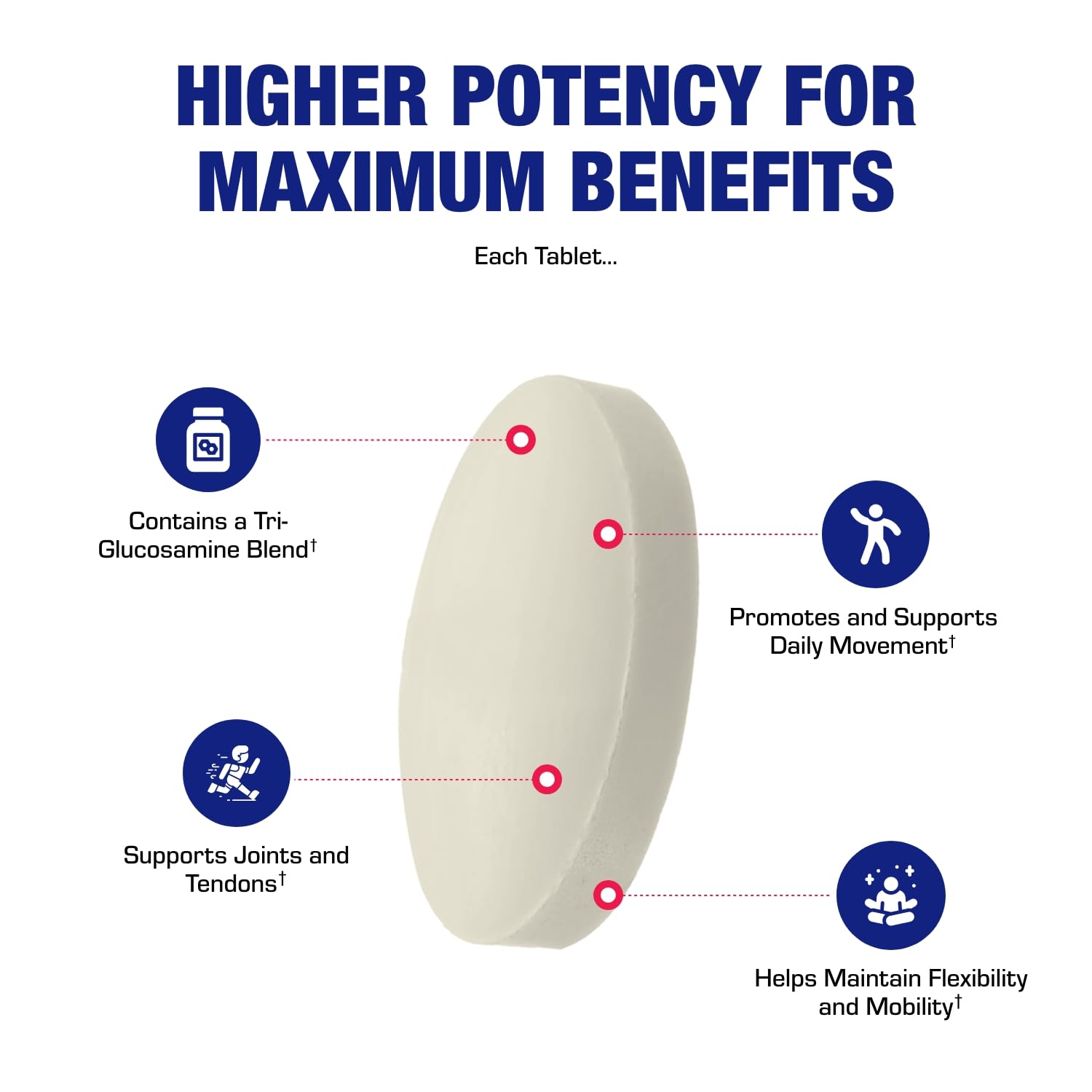 High Absorption Glucosamine Chondroitin MSM – 120 Servings | USA Made