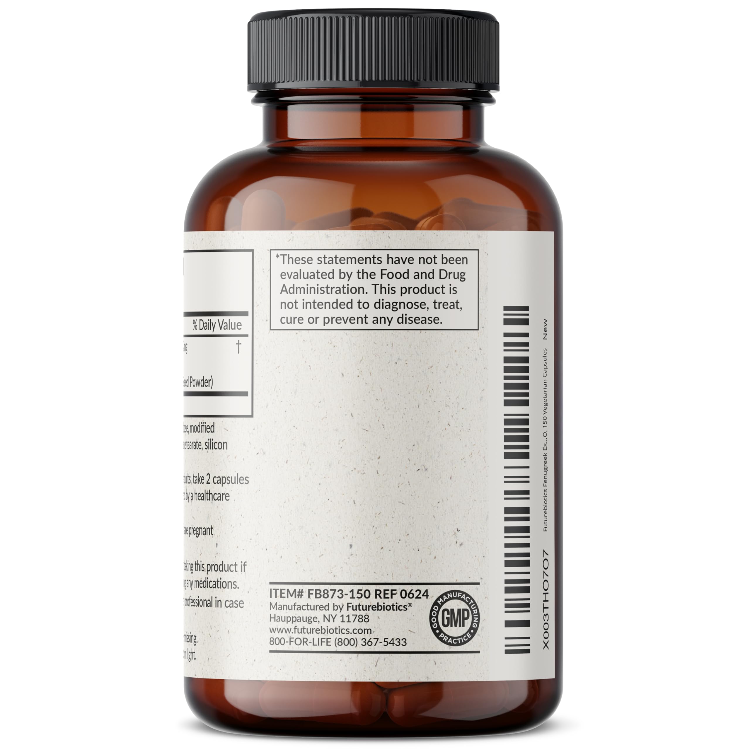 Futurebiotics Fenugreek Extra Strength – Non-GMO, Vegan, 150 Capsules
