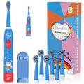CHAIN PEAK Kids Sonic Electric Toothbrush – 6 Modes, 30s Reminder, 2-Min Timer, USB Rechargeable, Blue