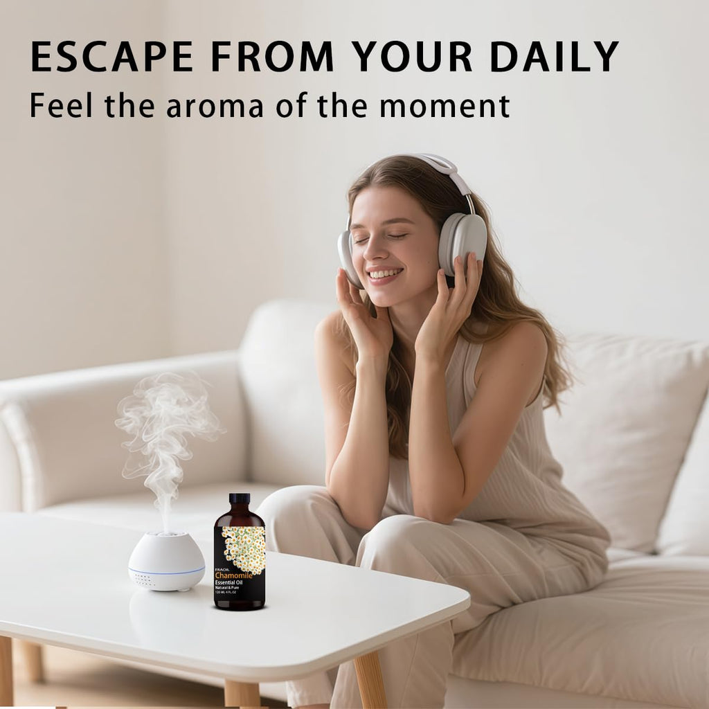 Chamomile Essential Oil 4 oz (120 ml) – Diffuser & DIY | FRAOIL