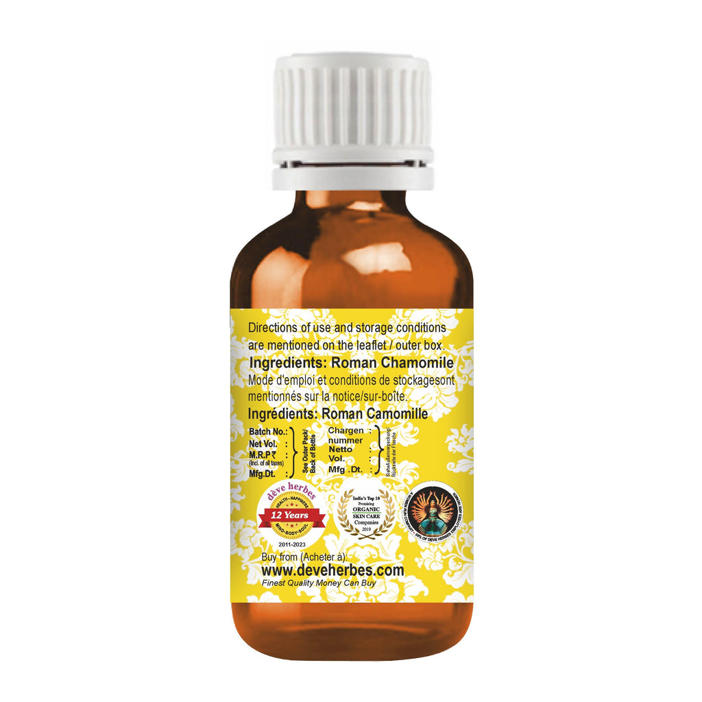 dève herbes Roman Chamomile Essential Oil - Pure 5ml (Steam Distilled)