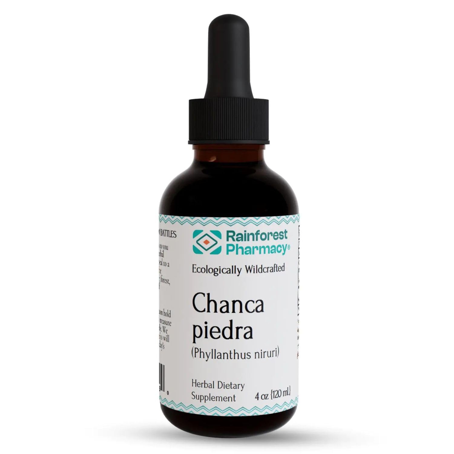 Chanca Piedra Liquid Extract 4oz - Wildcrafted from the Amazon Rainforest