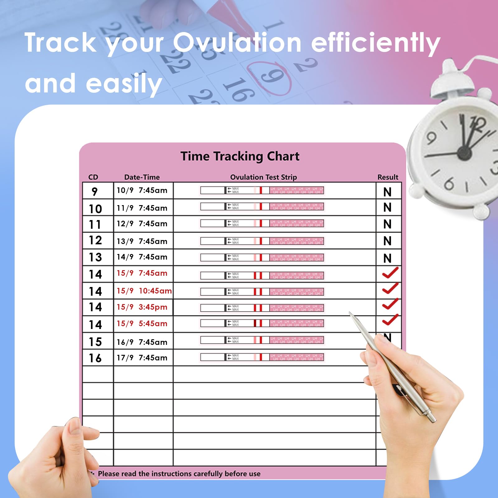 CheckYo Ovulation & Pregnancy Test Strips Combo — 40 LH + 10 HCG, 50 Collection Cups