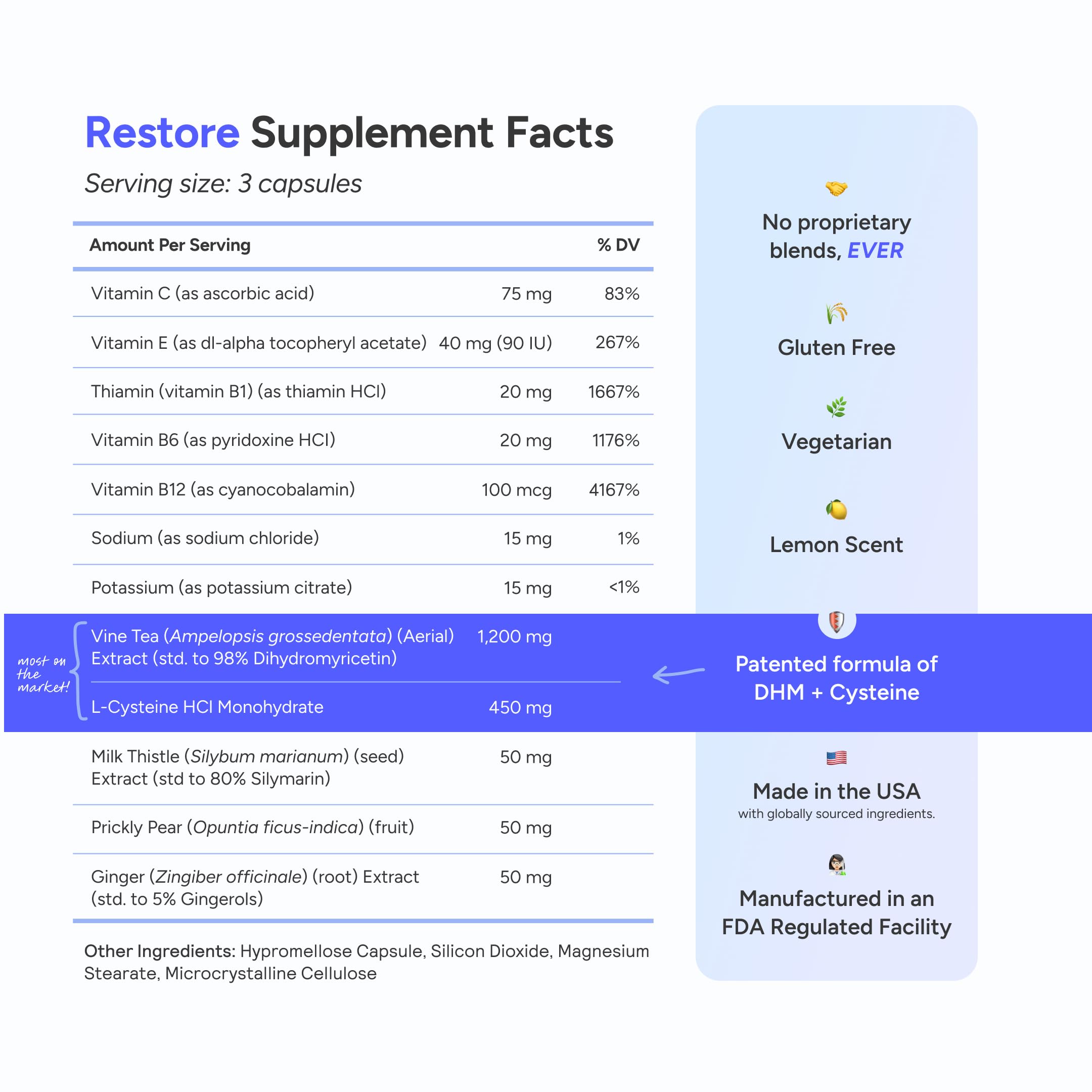 Cheers Restore – DHM + L-Cysteine for Next-Day Recovery | 36 Doses