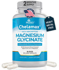 Chelamax Magnesium Glycinate | Dead Sea Sourced, 200mg Elemental Mg | Sleep & Muscle Health