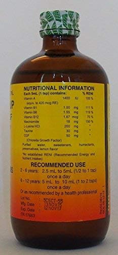 Cherifer Syrup with Chlorella Growth Factor, Taurin & Lysine