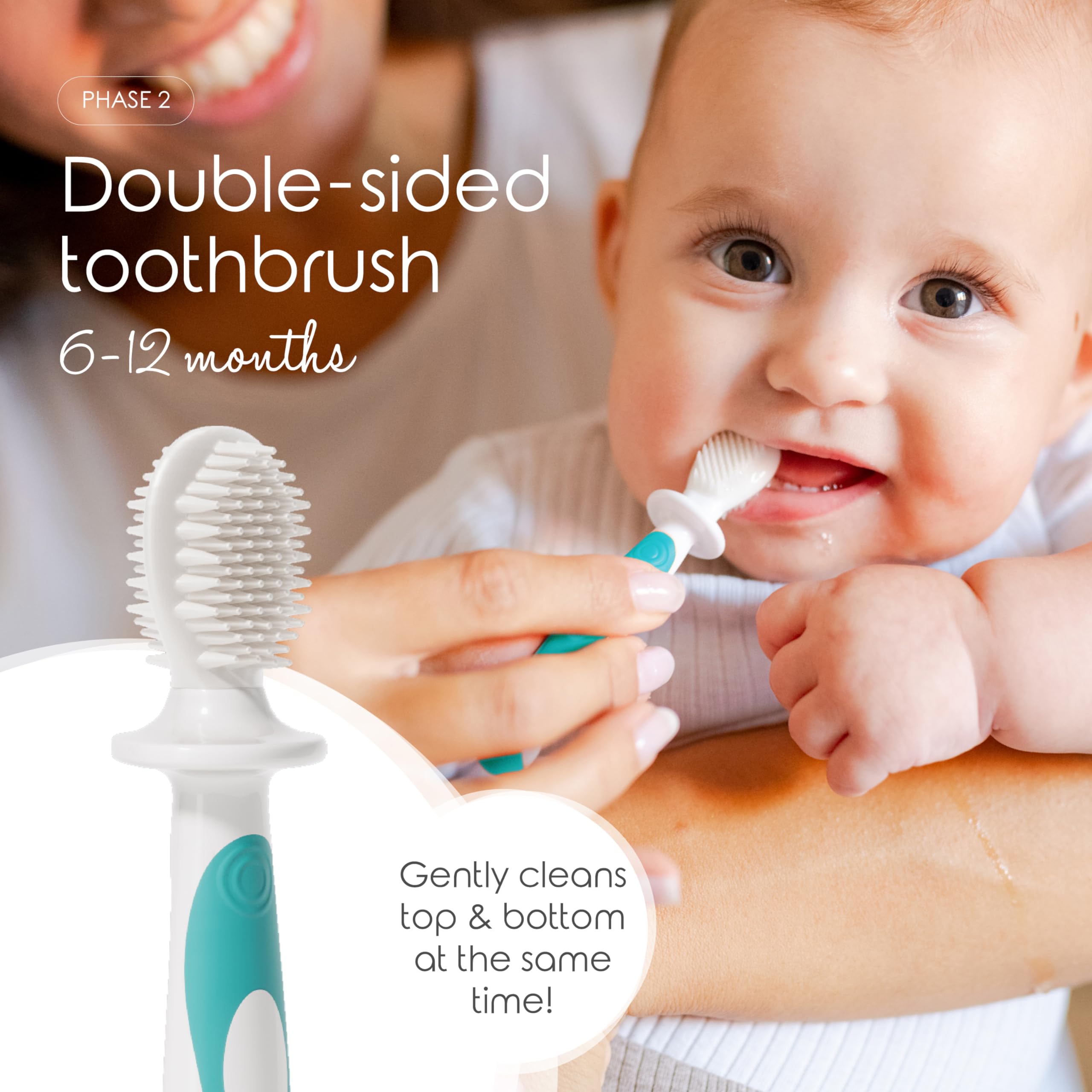Cherish Baby Care Toothbrush Set (0-2y) - BPA-Free & Safety-Tested, 2023 Award Winner