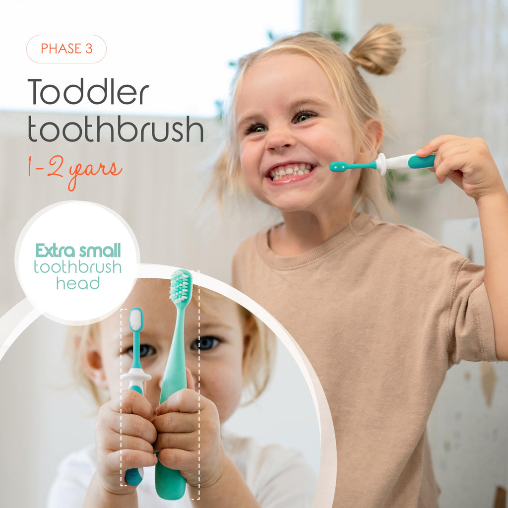Cherish Baby Care Toothbrush Set (0-2y) - BPA-Free & Safety-Tested, 2023 Award Winner