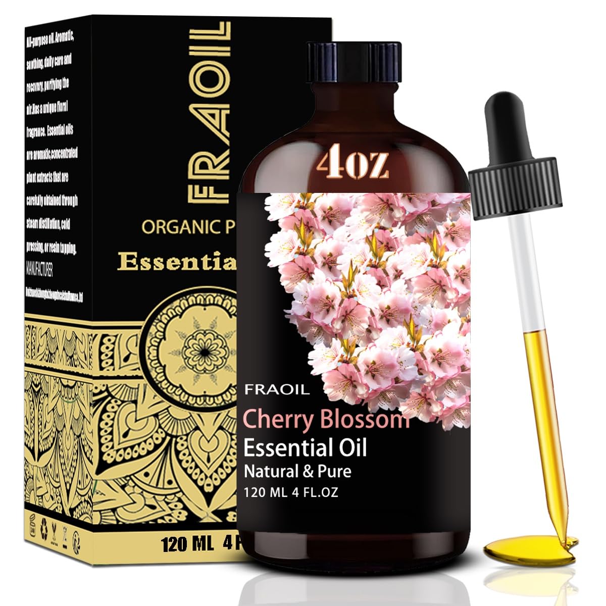 Cherry Blossom Essential Oil - 4 oz (120 ml) for Diffuser & DIY | FRAOIL