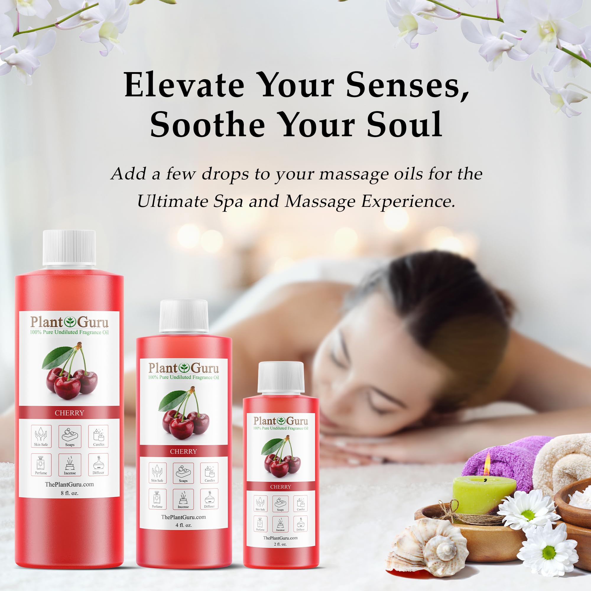 Cherry Fragrance Oil 8 fl oz | DIY Soap, Candles, Bath Bombs & More