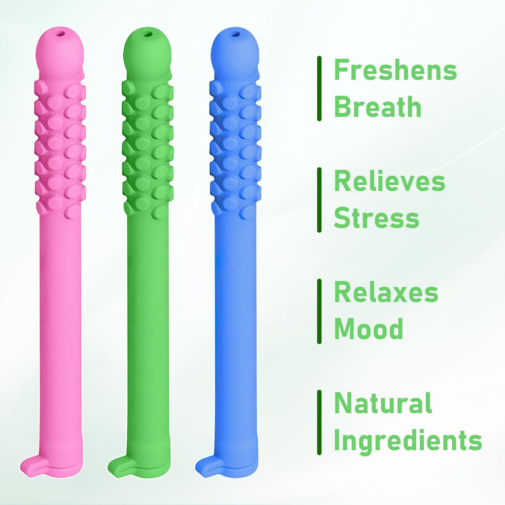 Chewable Breather Sticks – Quit Smoking, Essential Oil Breath, Fruity Craving Relief (3 PCS)