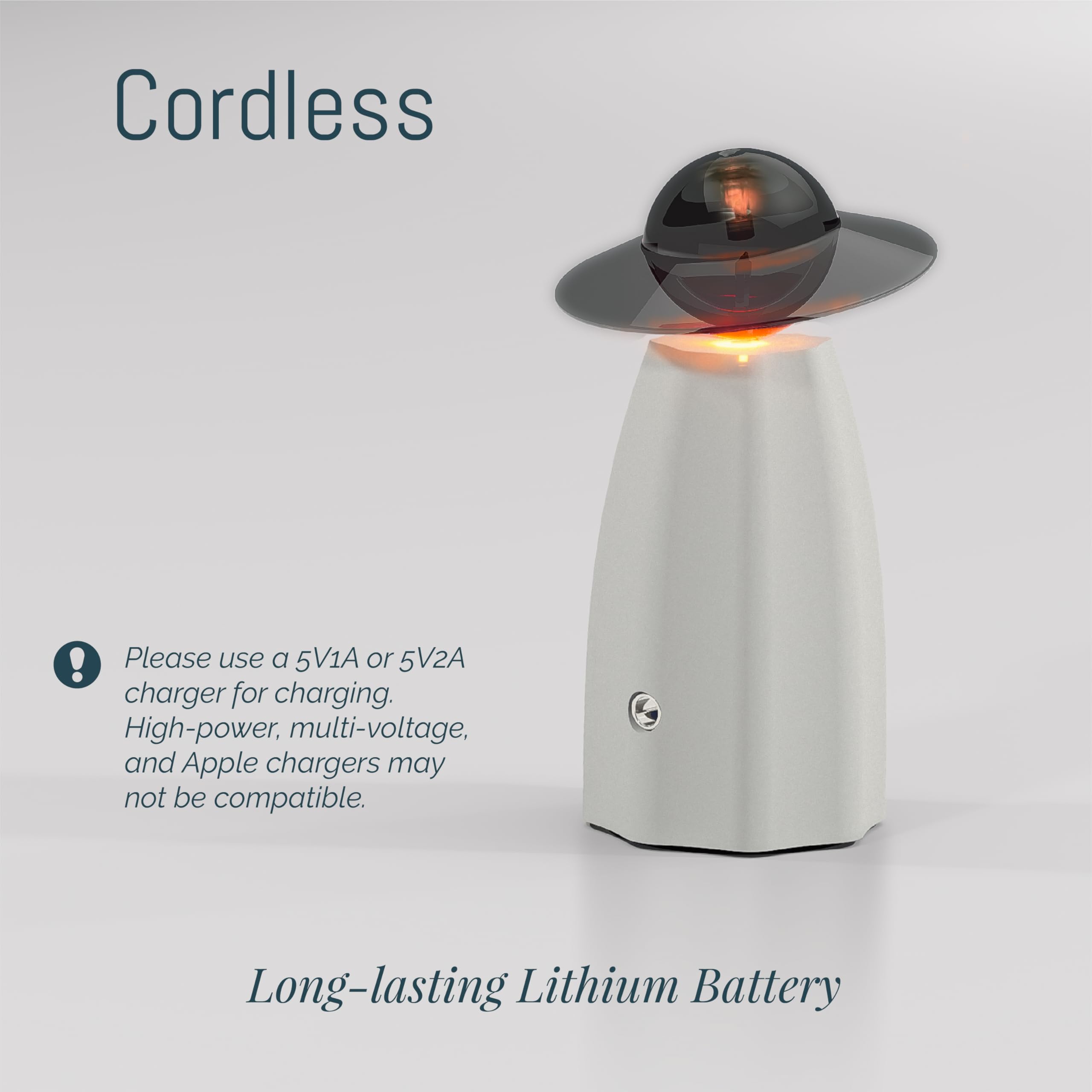 CHEZARTEMIS Scarecrow Glass Essential Oil Diffuser – Waterless, Rechargeable & Quiet