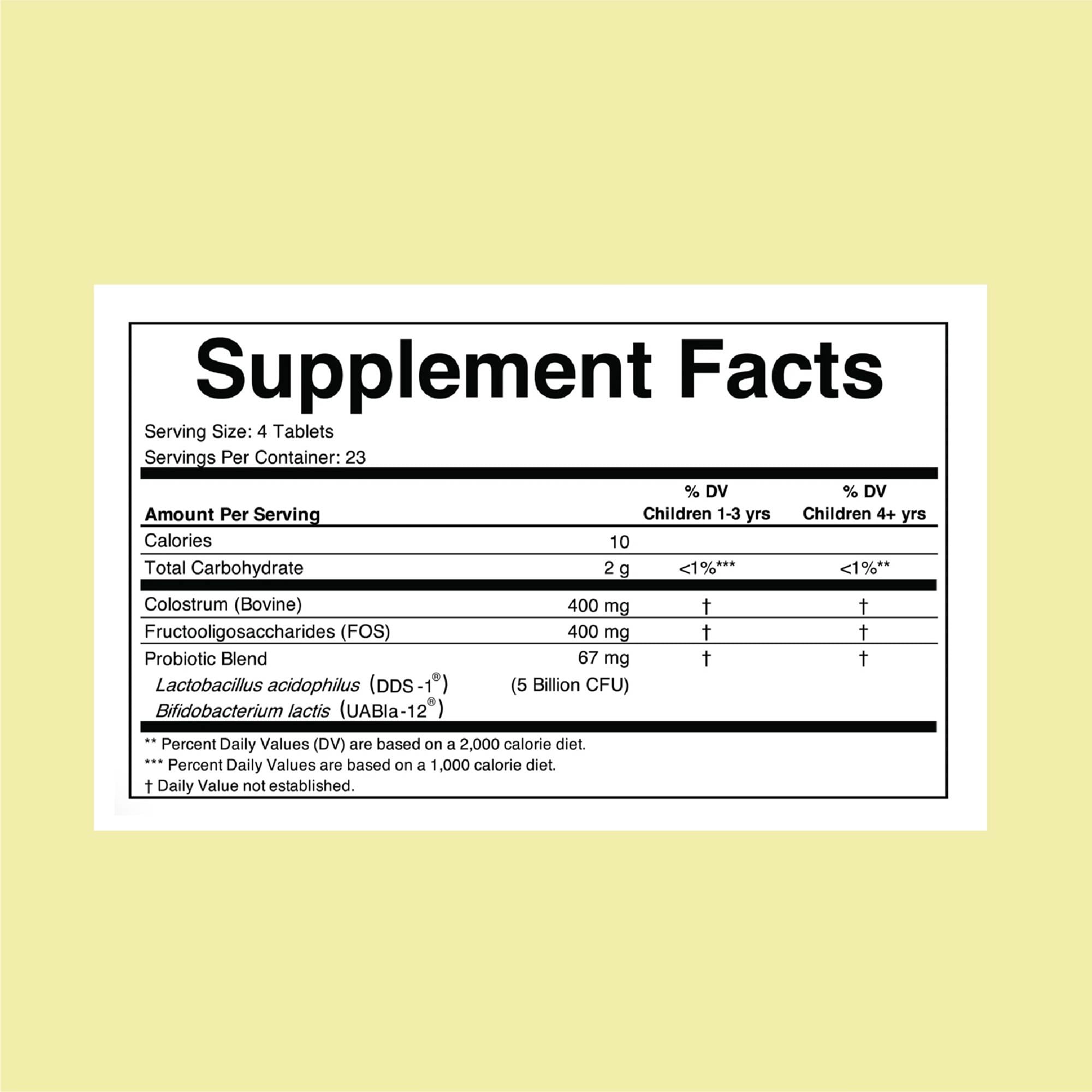 ChildBiotics for Kids with Colostrum – Gluten Free Probiotics (92 Tablets) | Natural Berry