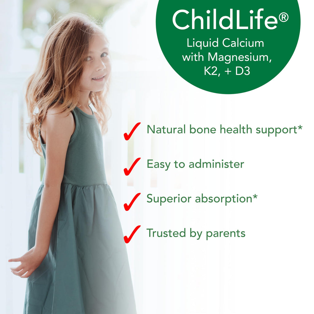 ChildLife Essentials Liquid Calcium for Kids – On-The-Go, Orange Flavor