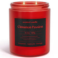 CHILLFLAME Cinnamon Candle 14.1 oz – Dual Wick Fall Scented Candle | Gift for Women & Men