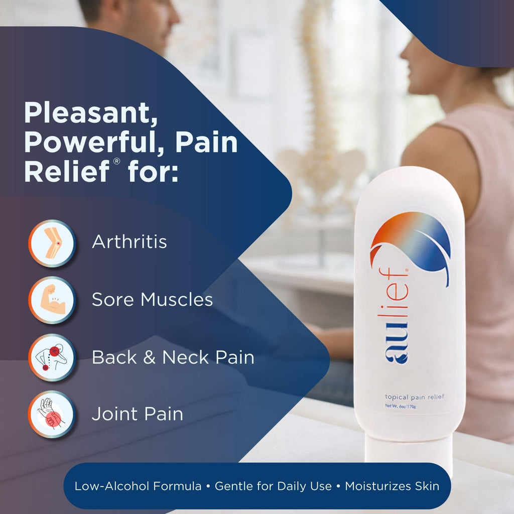 China-Gel Aulief Pain Relief Cream – Joint & Muscle Rub, Dye-Free Gel, 128 oz