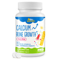 ChiQwench 500 mg Calcium with Vitamin D3 & K2 + Zinc, Magnesium & Prebiotics for Kids – Bone Strength, Height Support, Orange Chewables, Non-GMO, Gluten Free, 60 Tabs