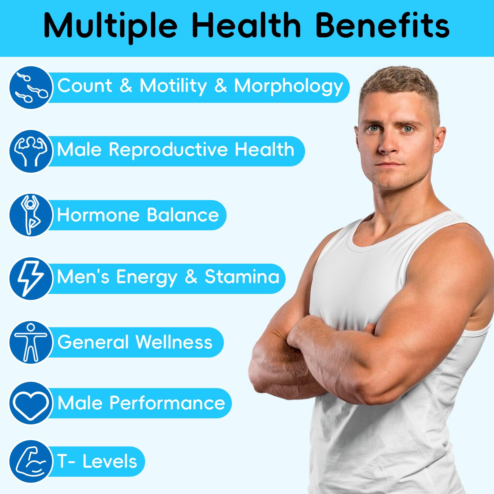 Chisytkiy Male Fertility Supplements — 90 Caps (Maca, Zinc, CoQ10)